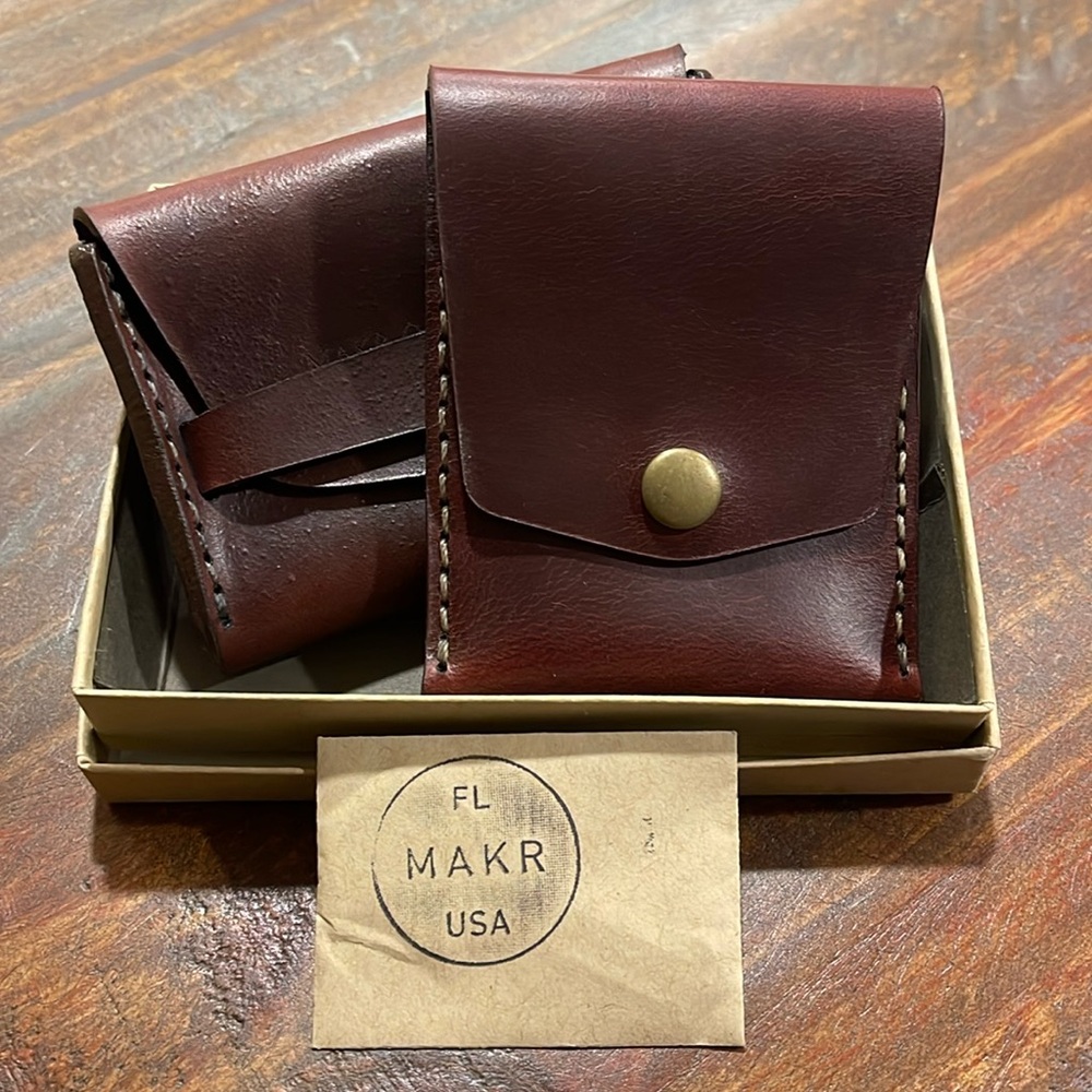 (2) Makr Carry Goods Men’s Leather Wallets/Cardholders